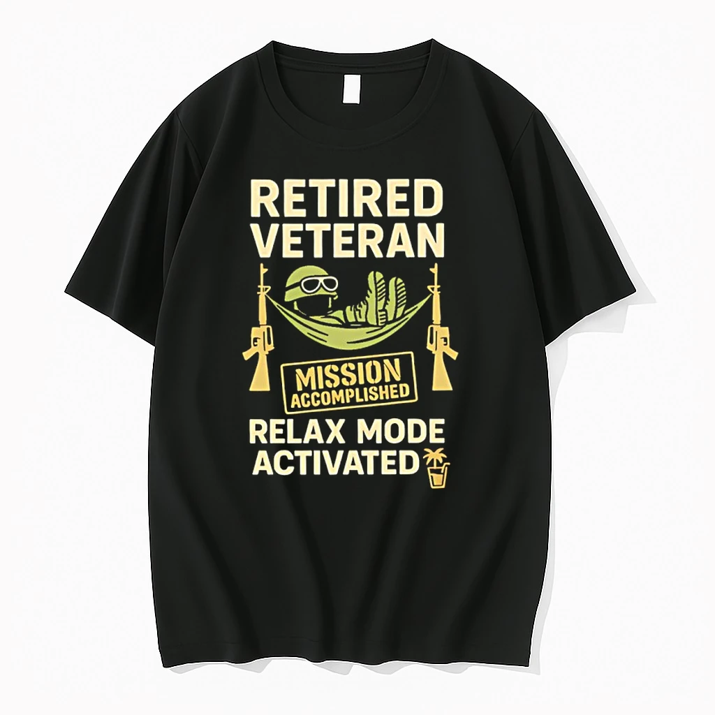 Retired Veteran Mission Accomplished Relax Mode Activated Shirts