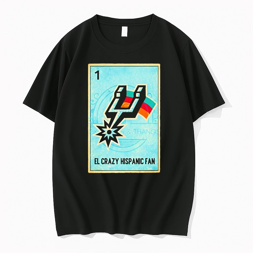 Retro Spurs Lorteria El Crazy Hispanic Fan Shirts
