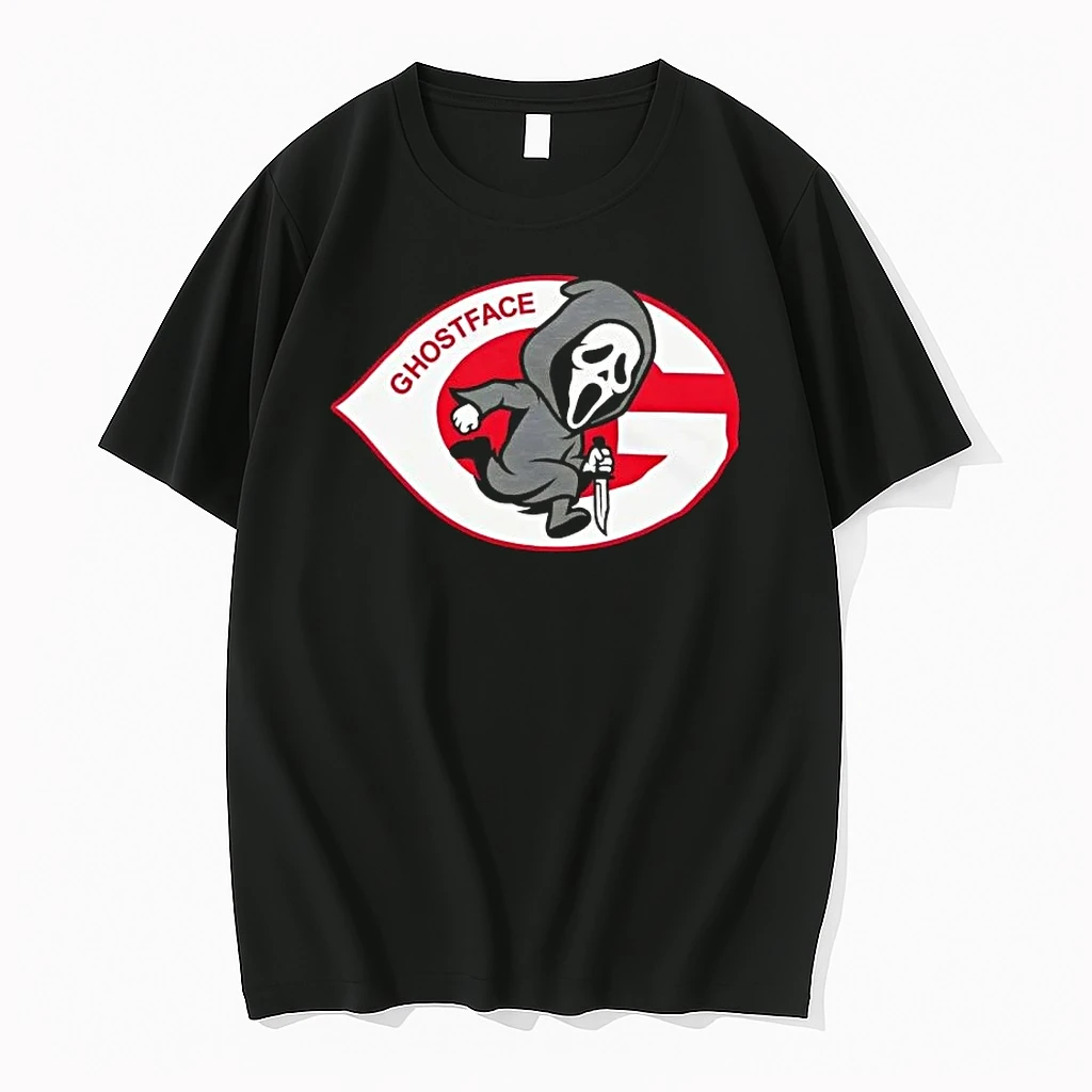 Runnin Ghostface Cincinnati Reds Baseball Shirts