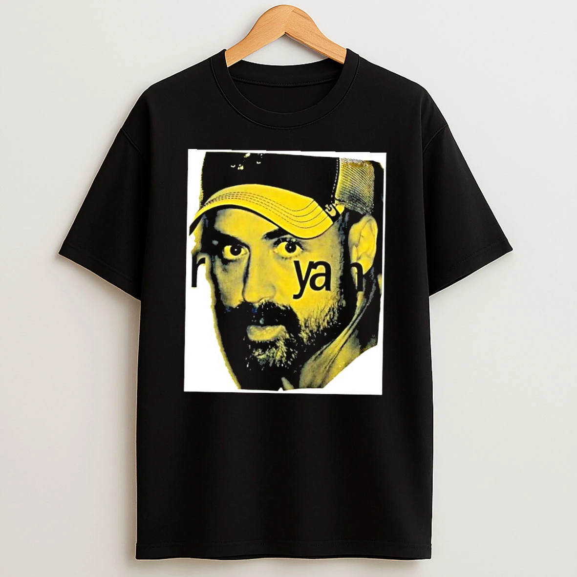 Ryan Yellow Portrait Photography Graphic Print Shirts