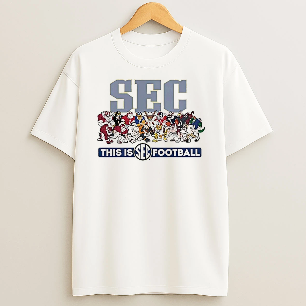 Sec This Is Football Mascot Teams Shirts