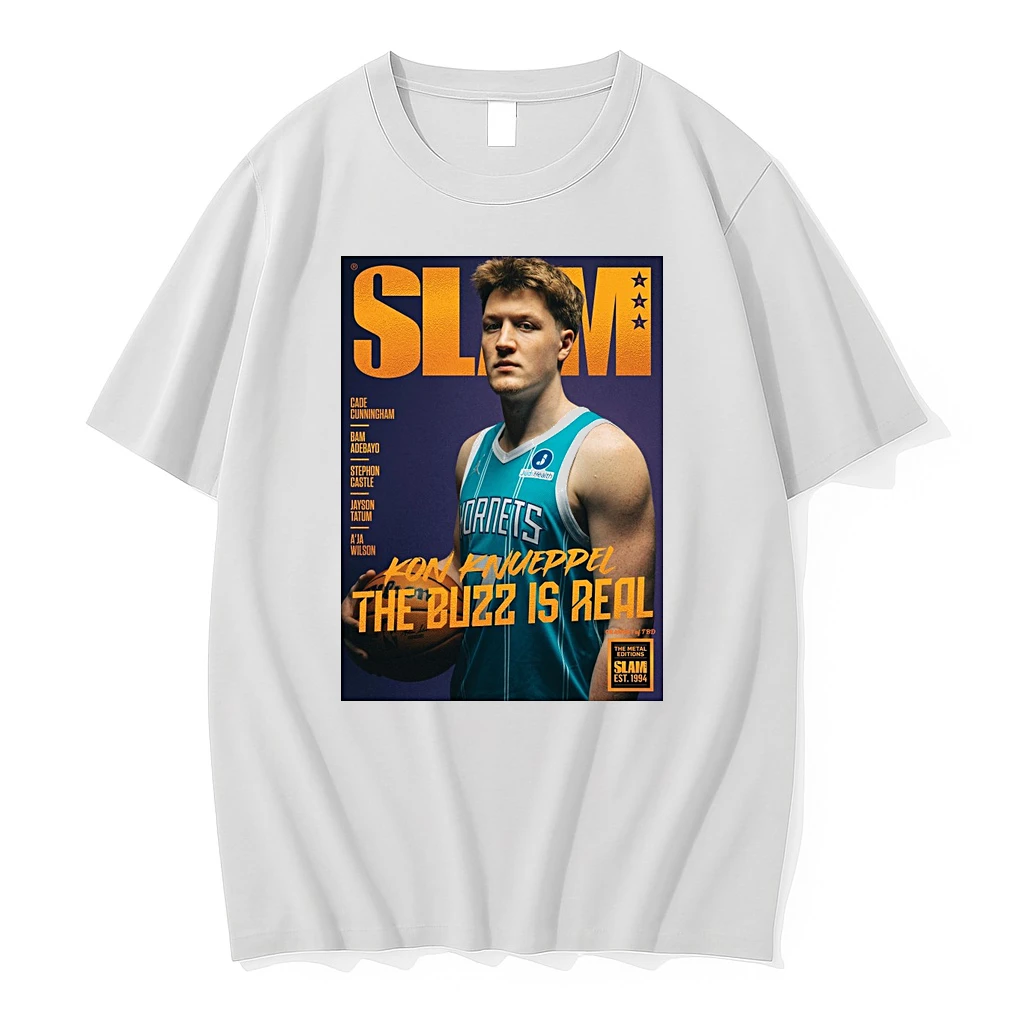 Slam Gold Metal Charlotte Hornets Basketball Kon Knueppel The Buzz Is Real 2026 Shirts