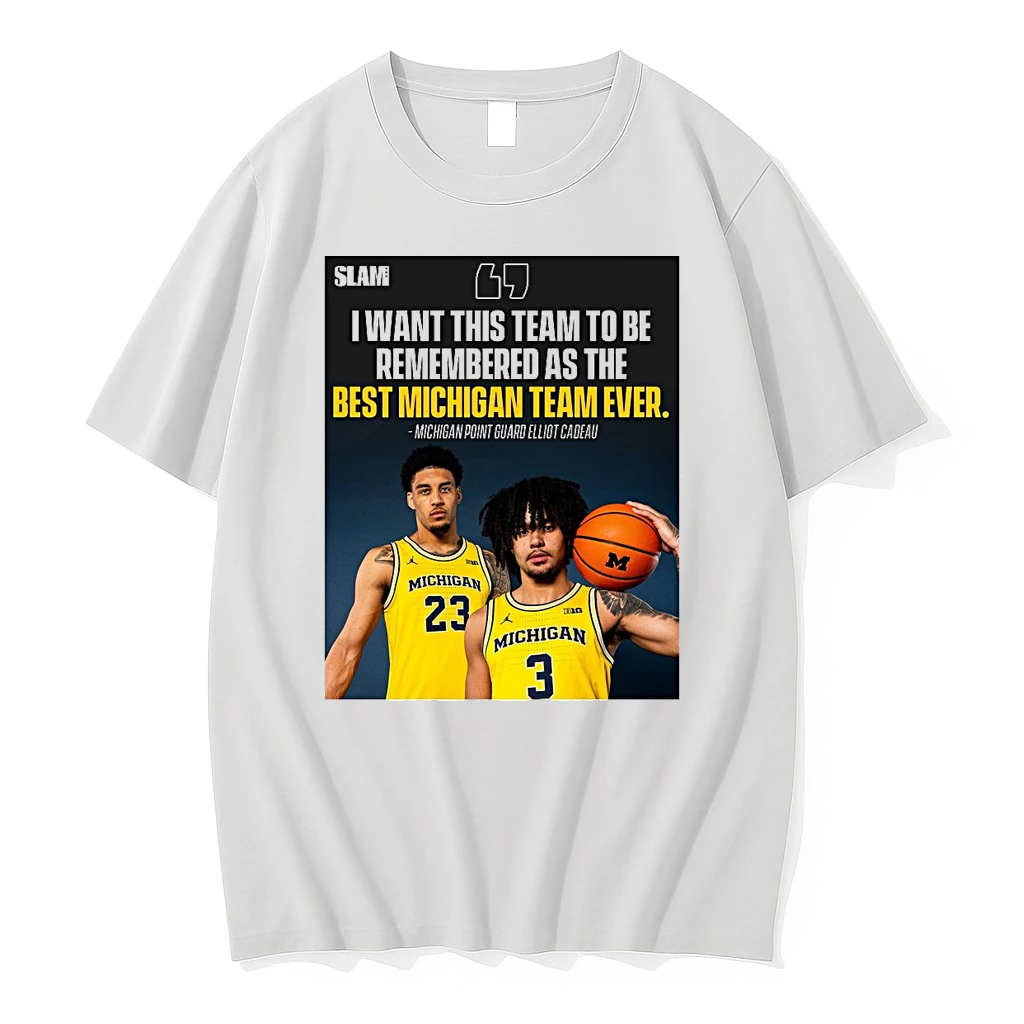 Slam I Want This Team To Be Remembered As The Best Michigan Team Ever Michigan Point Guard Elliot Cadeau Shirts