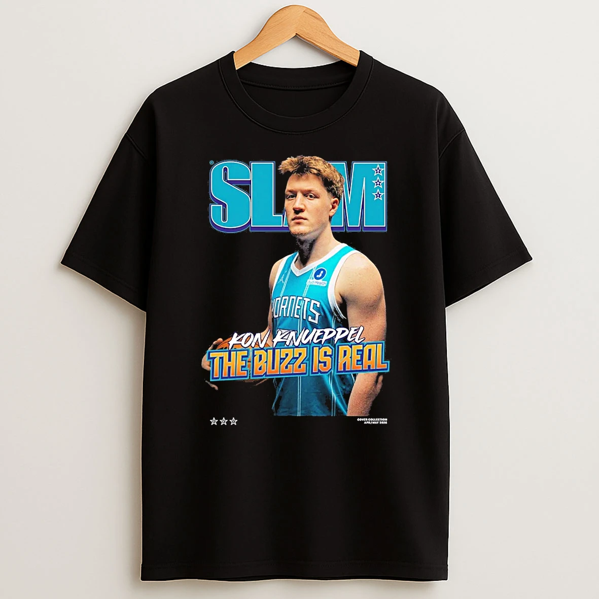 Slam Kon Knueppel The Buzz Is Real Charlotte Hornets Basketball Shirts