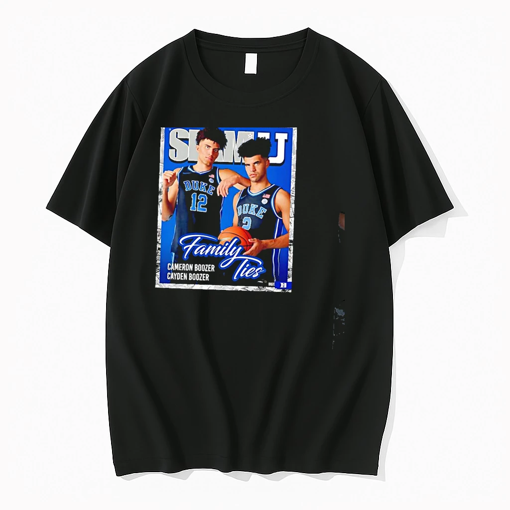 Slam University Cameron Boozer And Cayden Boozer Family Ties Duke Blue Devils Legend Shirts