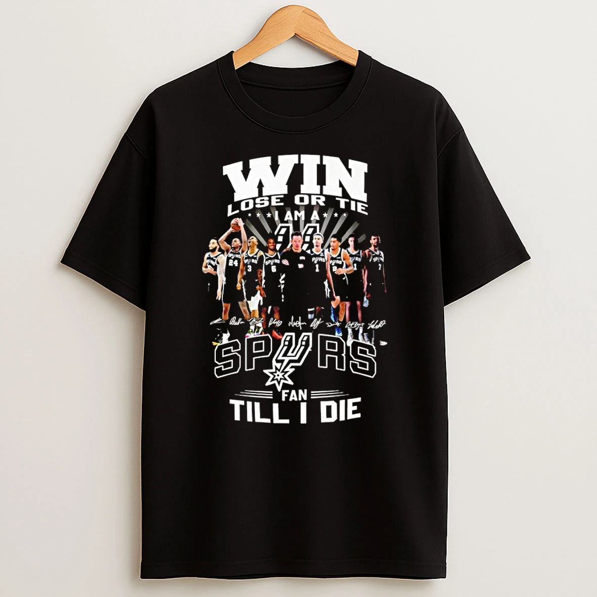 San Antonio Spurs Nba Win Lose Or Tie I Ama Spurs Fan Til I Die Signature Shirts