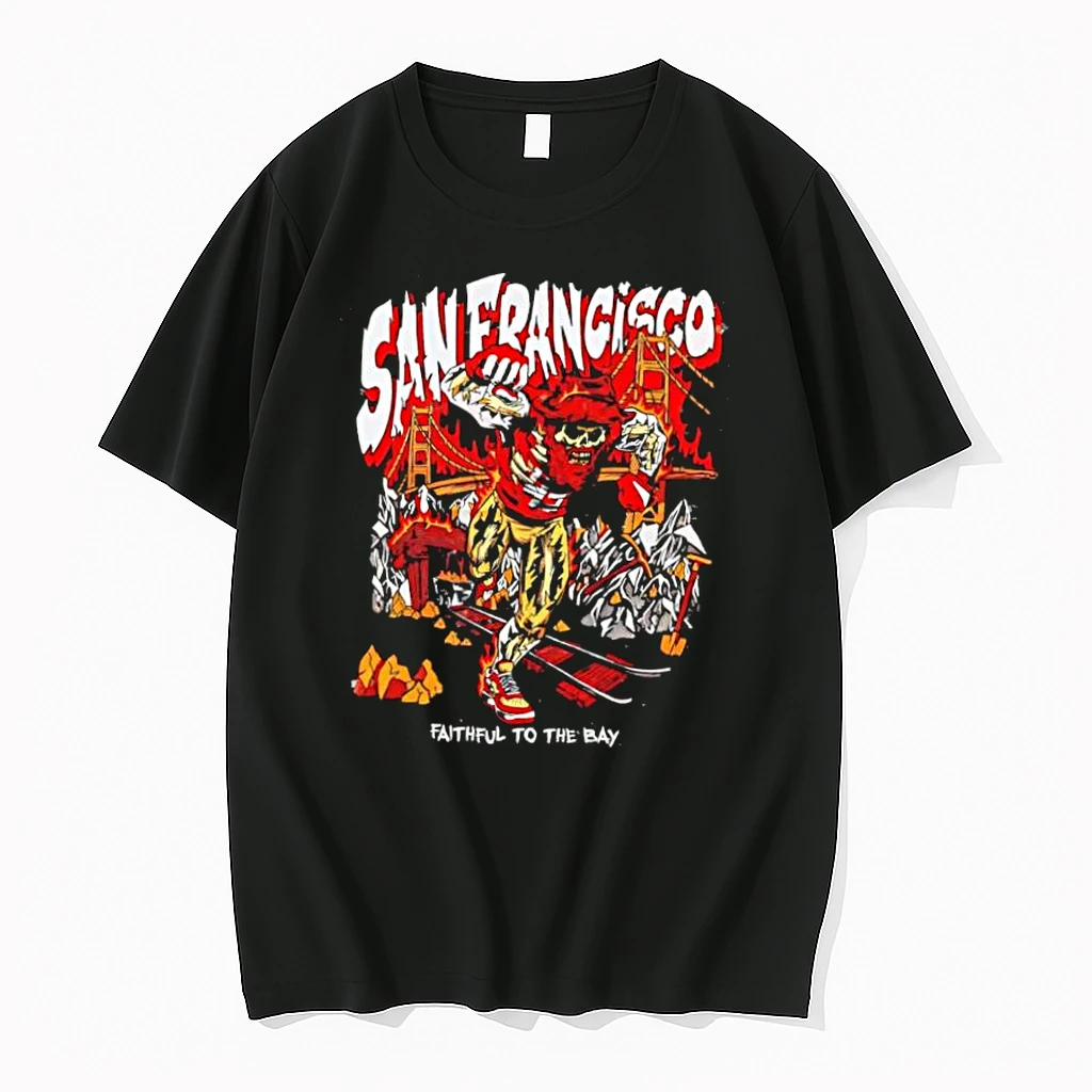 San Francisco Faithful To The Bay 49ers Skeleton Miner Shirts