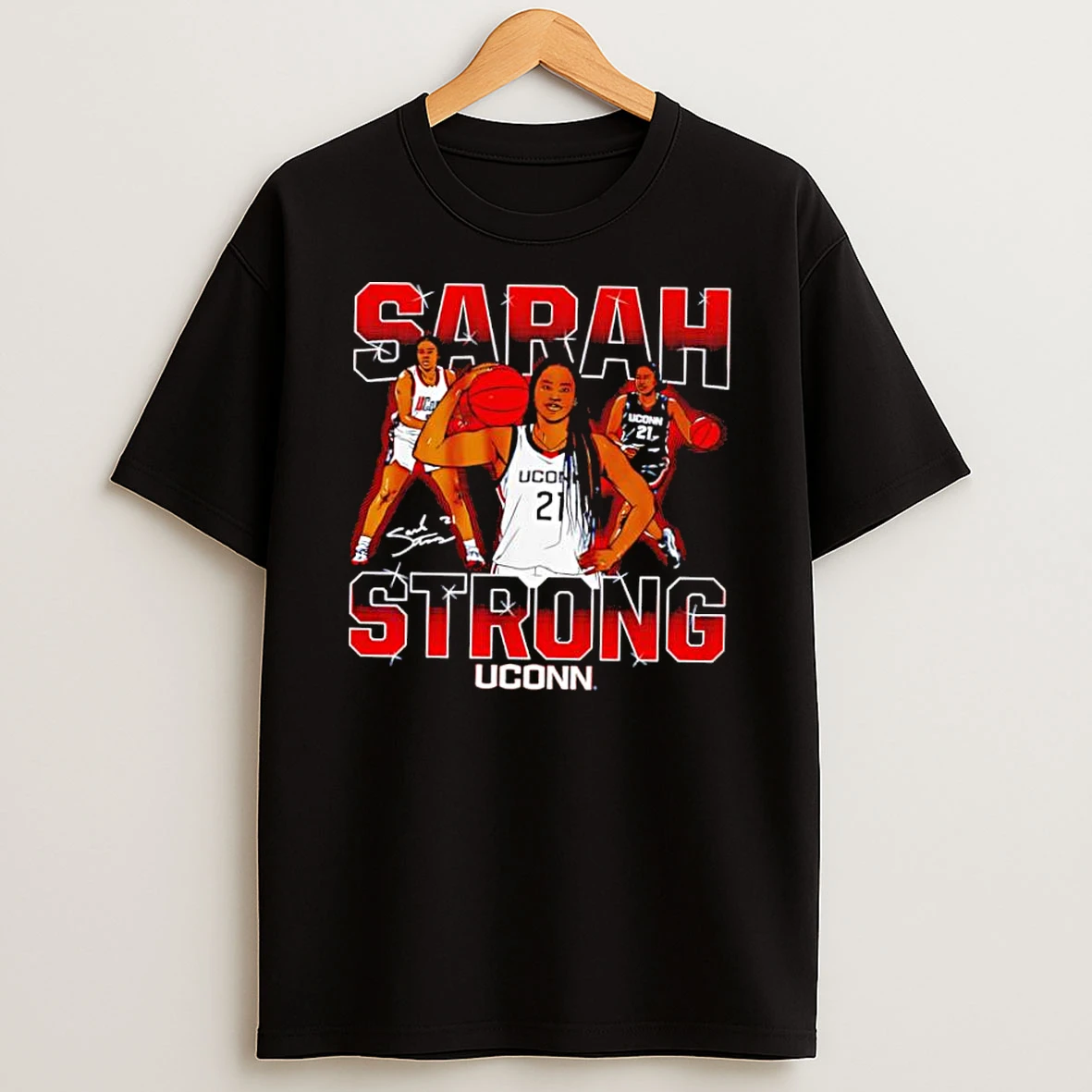 Sarah Strong Uconn Basketball Player Number 21 Shirts