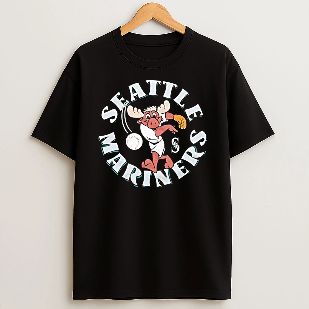 Seattle Mariners Mariner Moose Mascot By Homage Shirts