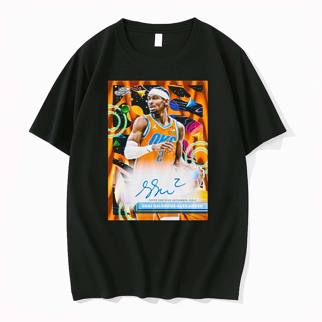 Shai Gilgeous Alexander Topps Cosmic Chrome Basketball Card Signature Shirts