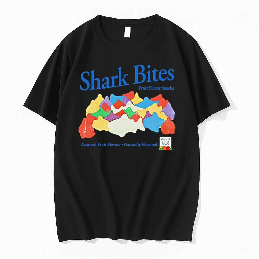 Shark Bites Fruit Flavor Snacks Assorted Fruit Flavors Naturally Flavored Graphic Shirts
