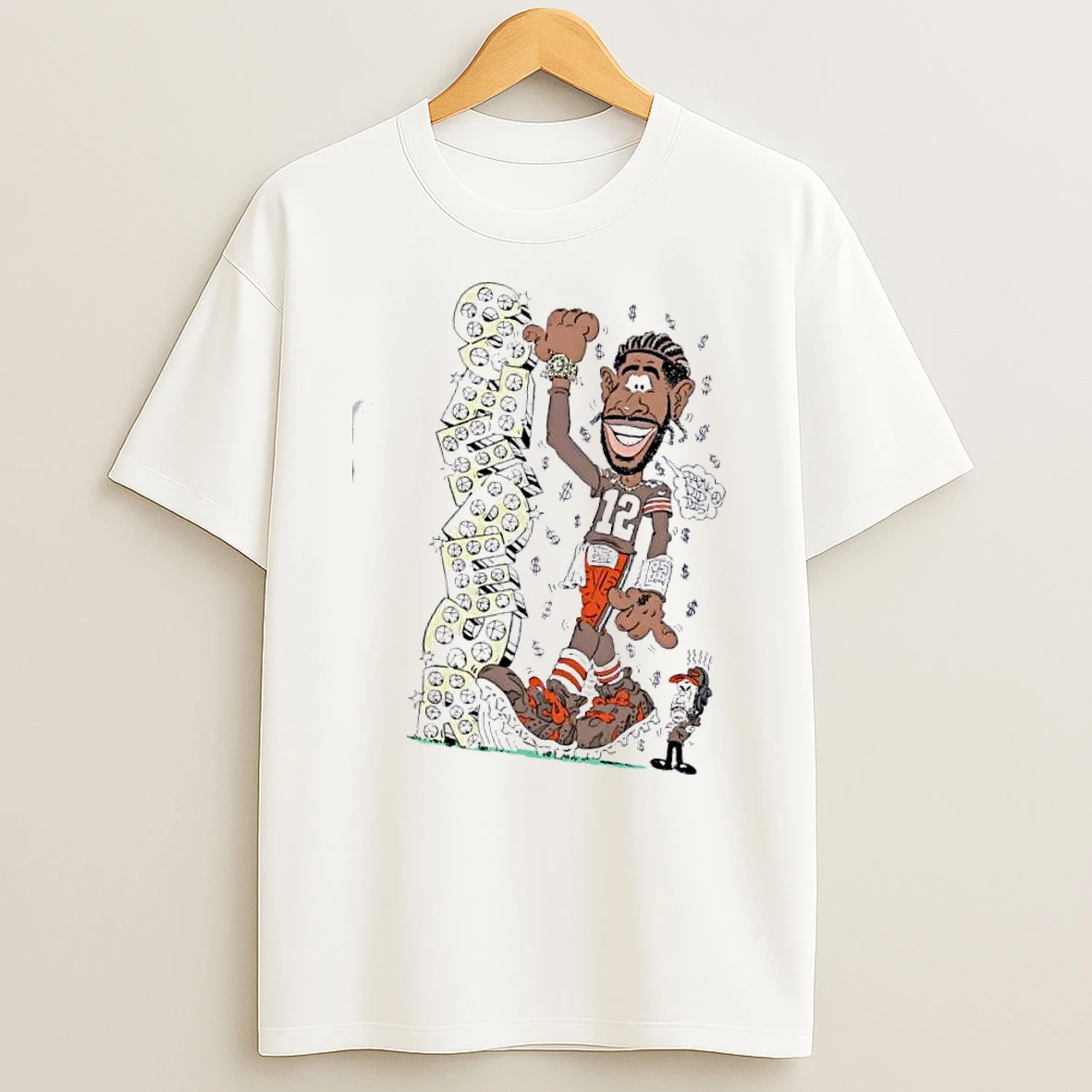 Shedeur Sanders Cleveland Browns Football Caricature Shirts