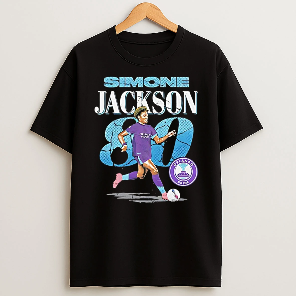Simone Jackson 80 Orlando Pride Cracked Number Vintage Shirts