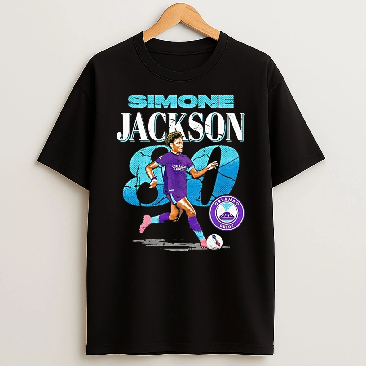 Simone Jackson Orlando Pride Cracked Number 80 Shirts