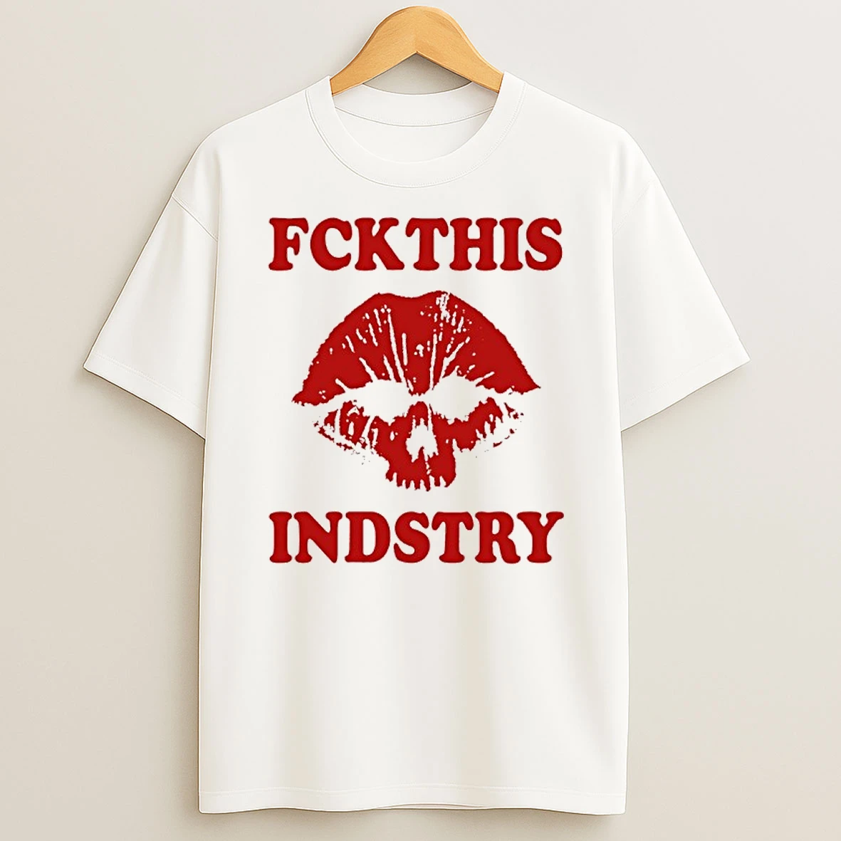 Skull Lips Fckthis Indstry Shirts