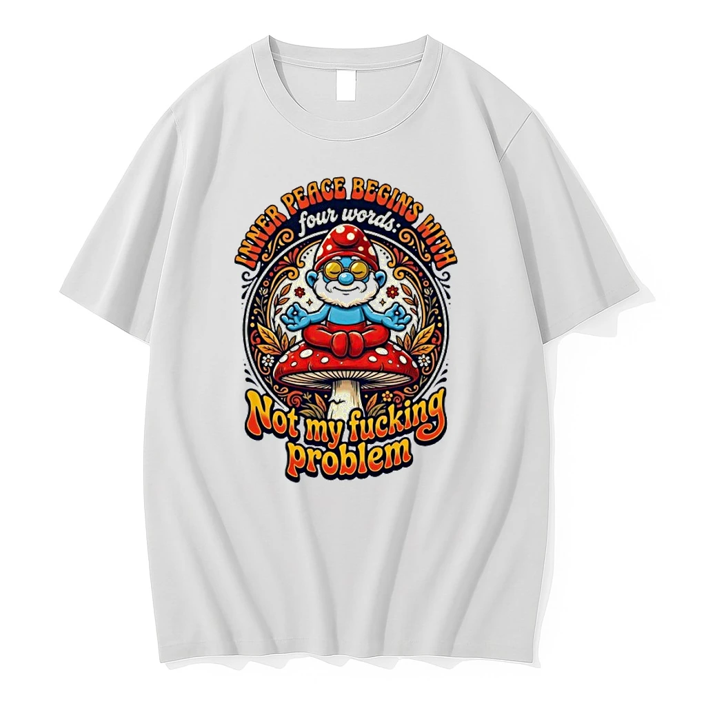 Smurfs Inner Peace Begins With Four Words Not My Fucking Problem Shirts