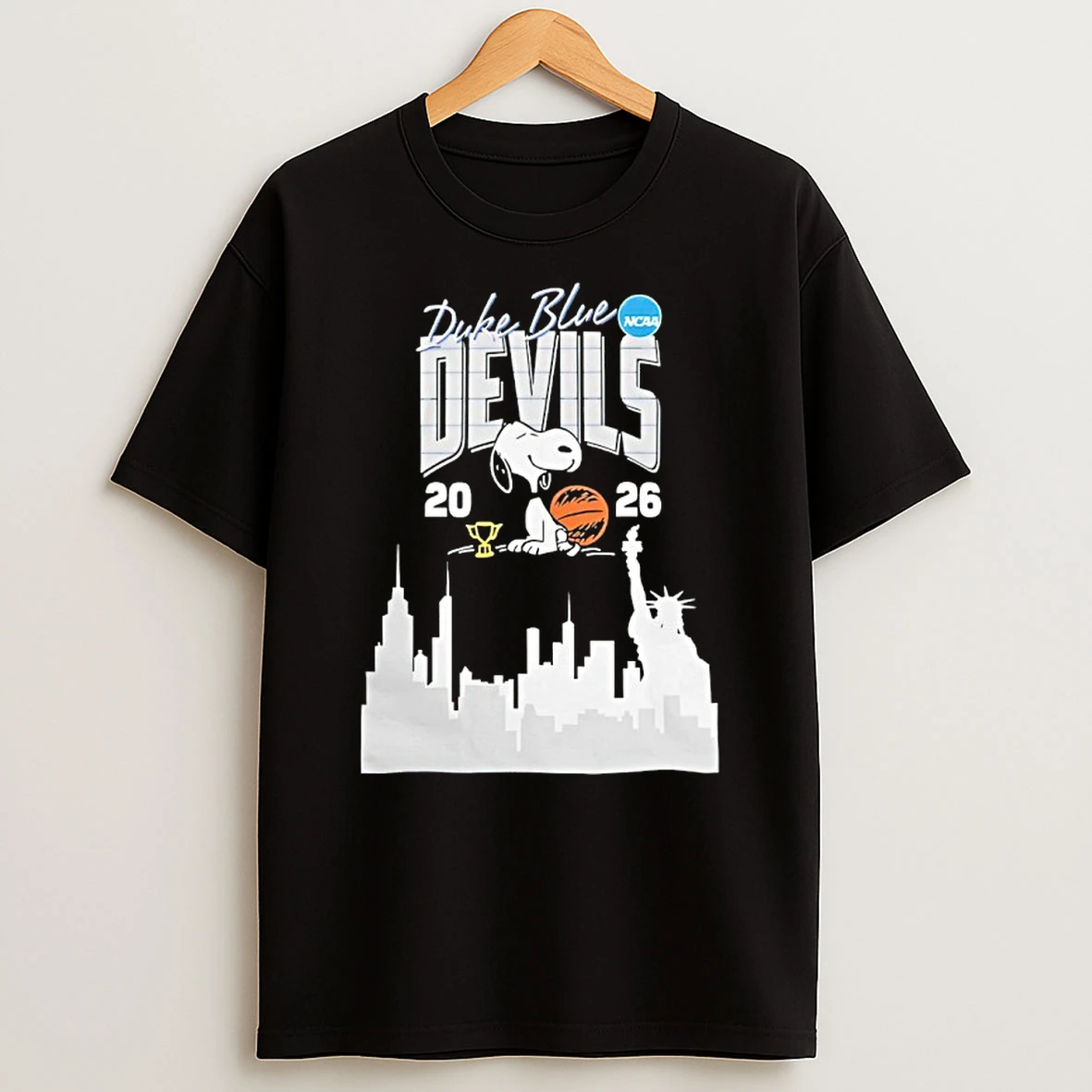 Snoopy X Duke Blue Devils 2026 Ncaa March Madness Basketball Shirts