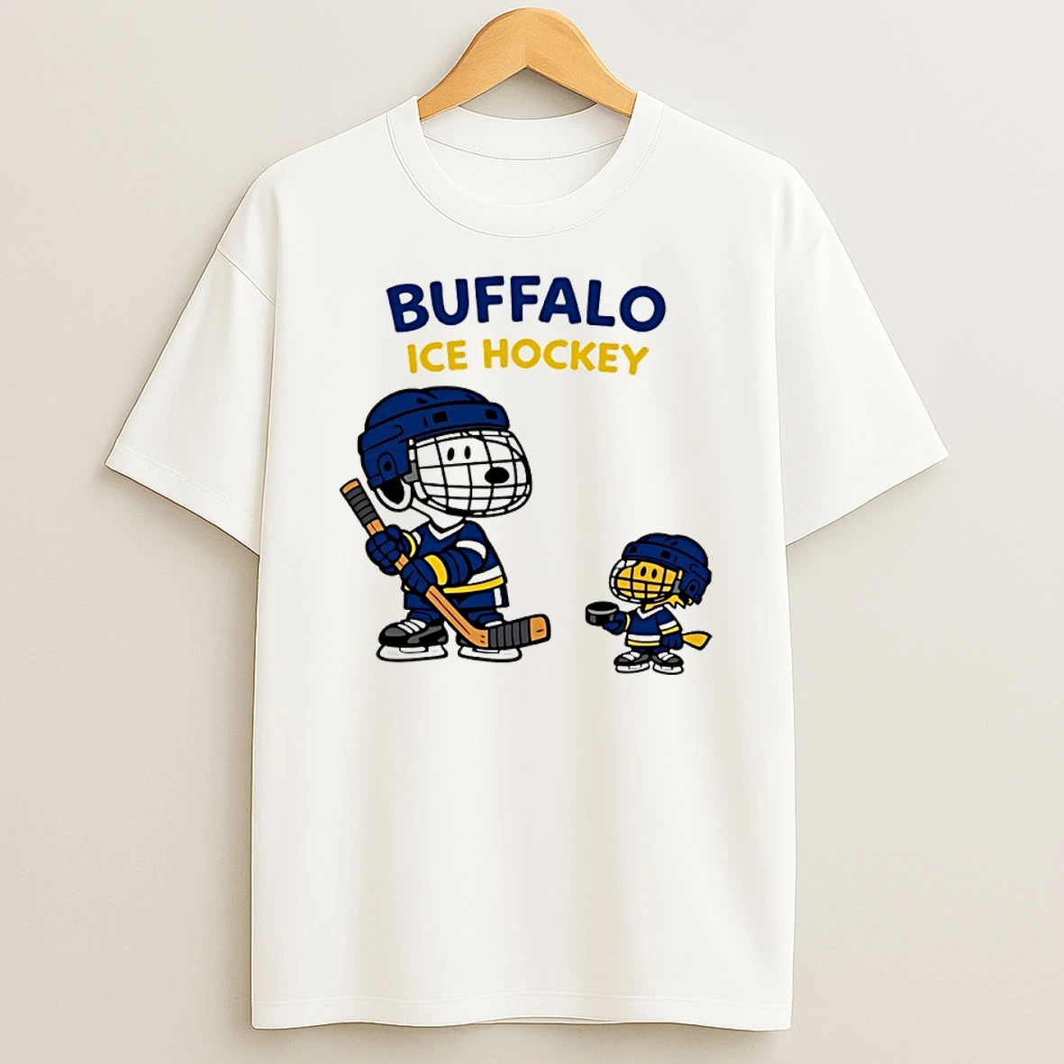 Snoopy And Woodstock Buffalo Sabres Ice Hockey Cartoon Shirts