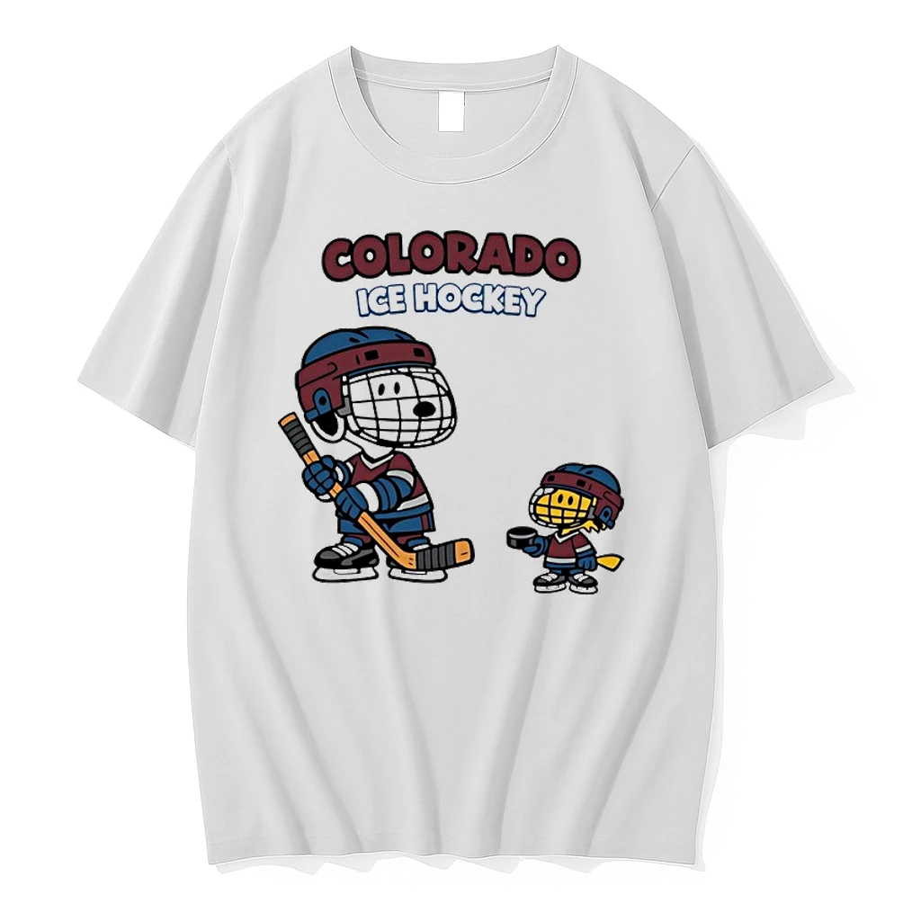 Snoopy And Woodstock Colorado Avalanche Ice Hockey Shirts