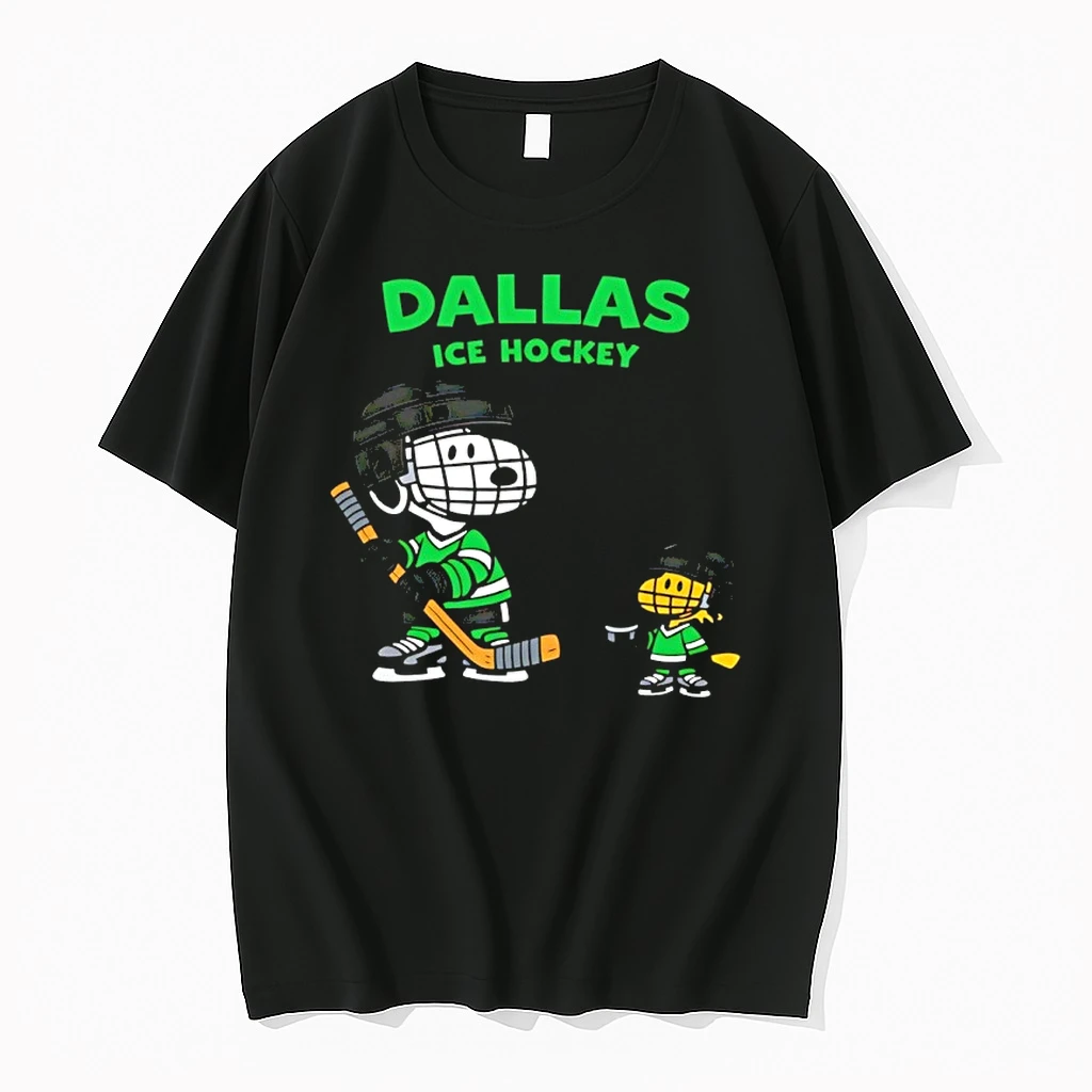 Snoopy And Woodstock Dallas Stars Ice Hockey Cartoon Shirts