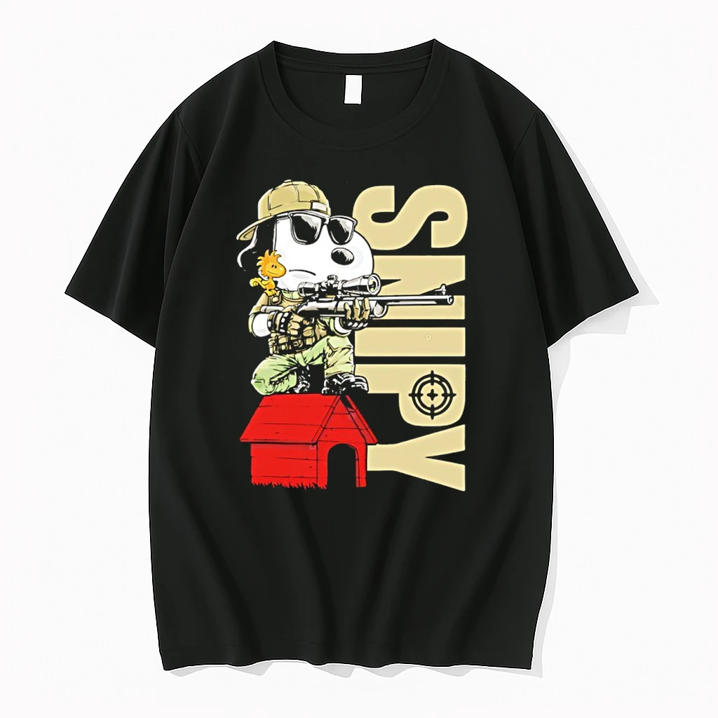 Snoopy And Woodstock Sniper Snipy Graphic Shirts