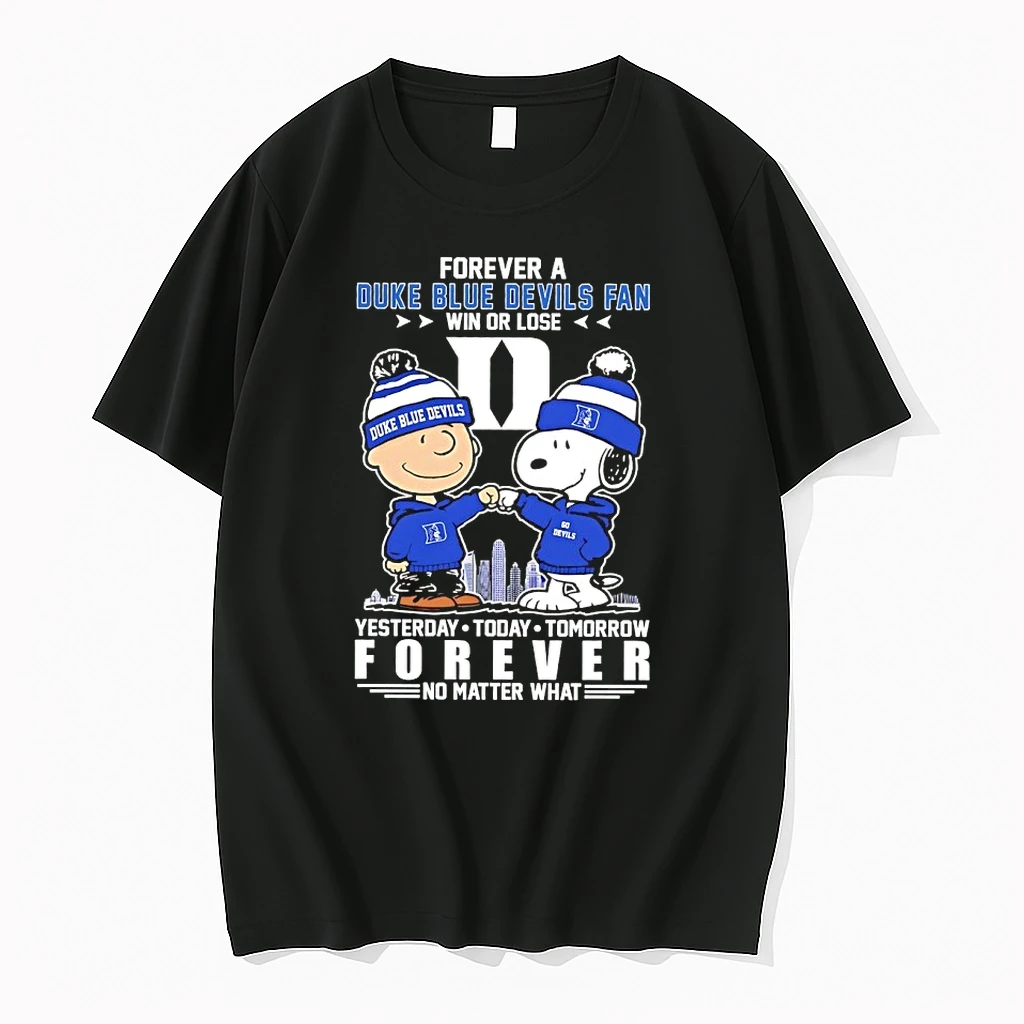 Snoopy X Forever A Duke Blue Devils 2026 Fan Forever No Matter What Shirts