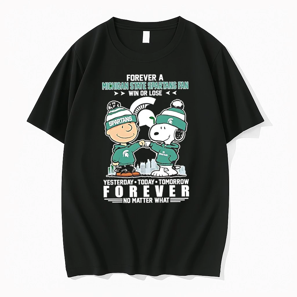 Snoopy X Forever A Michigan State Spartans 2026 Fan Forever No Matter What Shirts
