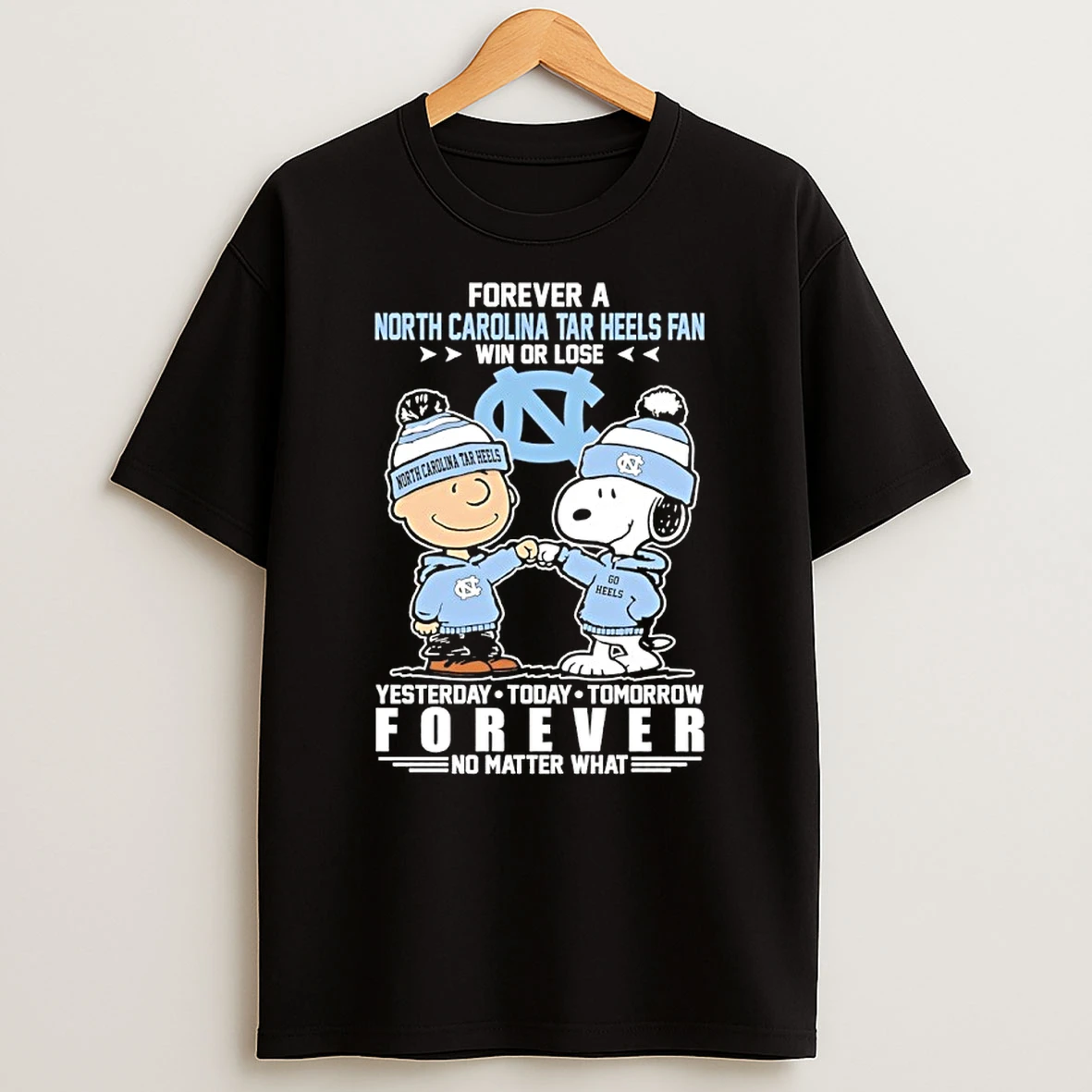 Snoopy X Forever A North Carolina Tar Heels 2026 Fan Forever No Matter What Shirts