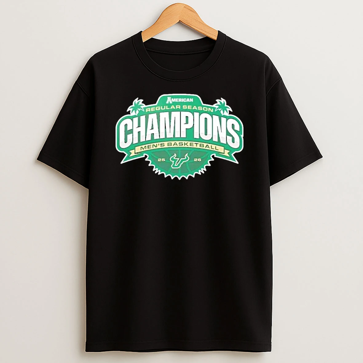 South Florida Bulls 2026 American Mens Basketball Regular Season Champions Logo Shirts