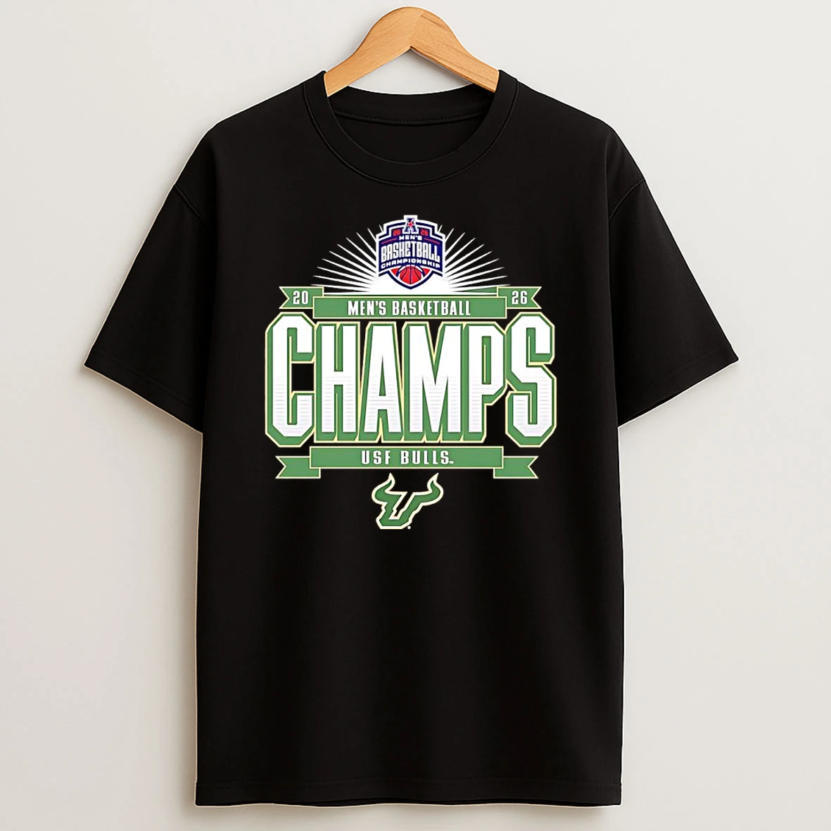 South Florida Bulls Ncaa American Conference Mens Basketball Tournament Champions 2026 Shirts