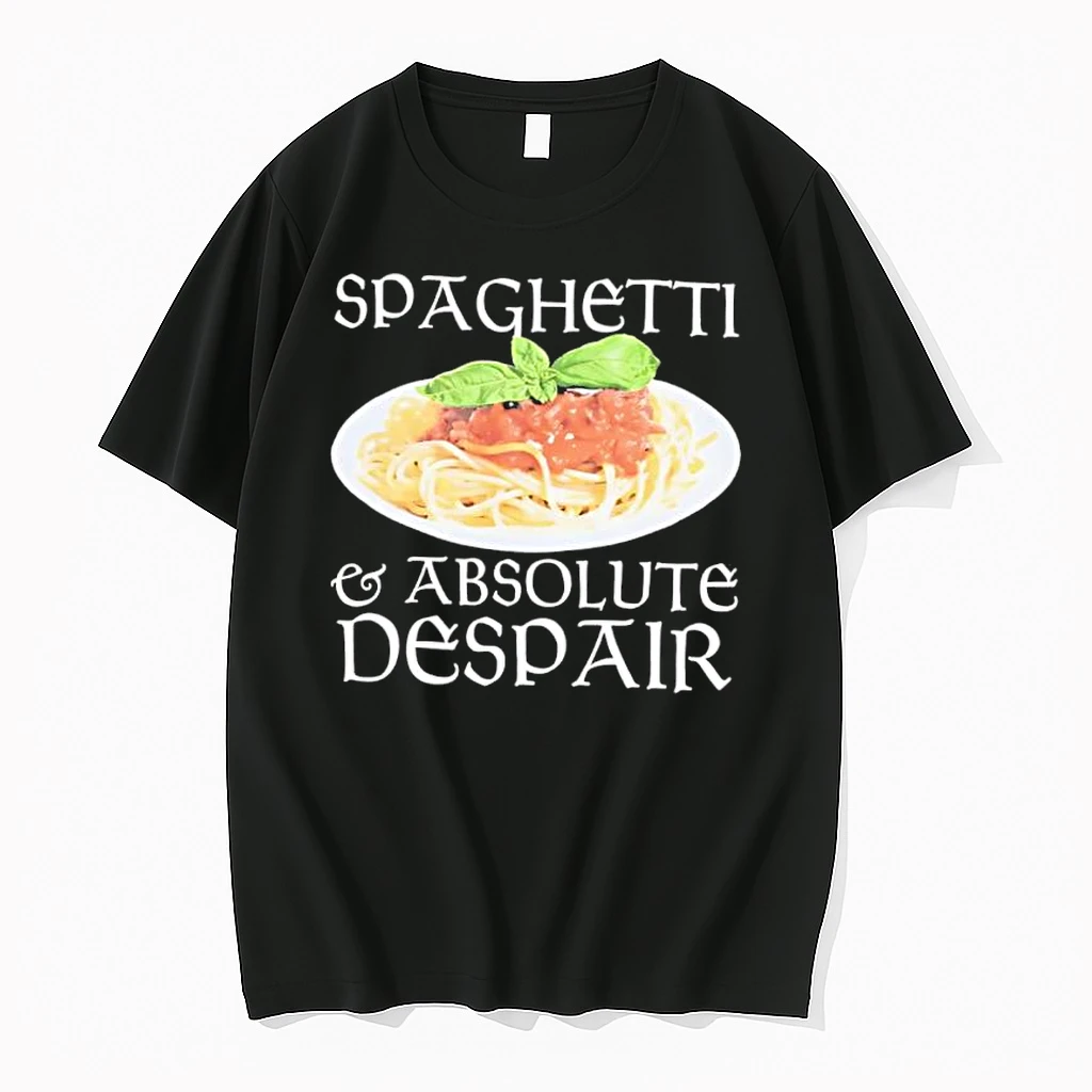 Spaghetti And Absolute Despair Basil Pasta Food Meme Shirts