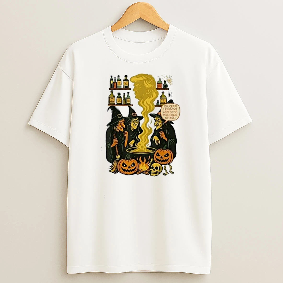 Spooky Witch Halloween Anti Trump Feminist Women Rights Shirts