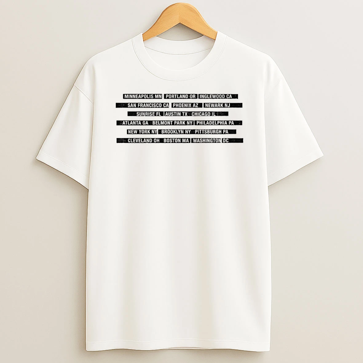 Springsteen The E Street Band 2026 Land Of Hope Dreams American Tour No King Minneapolis Mn Portland Or Shirts
