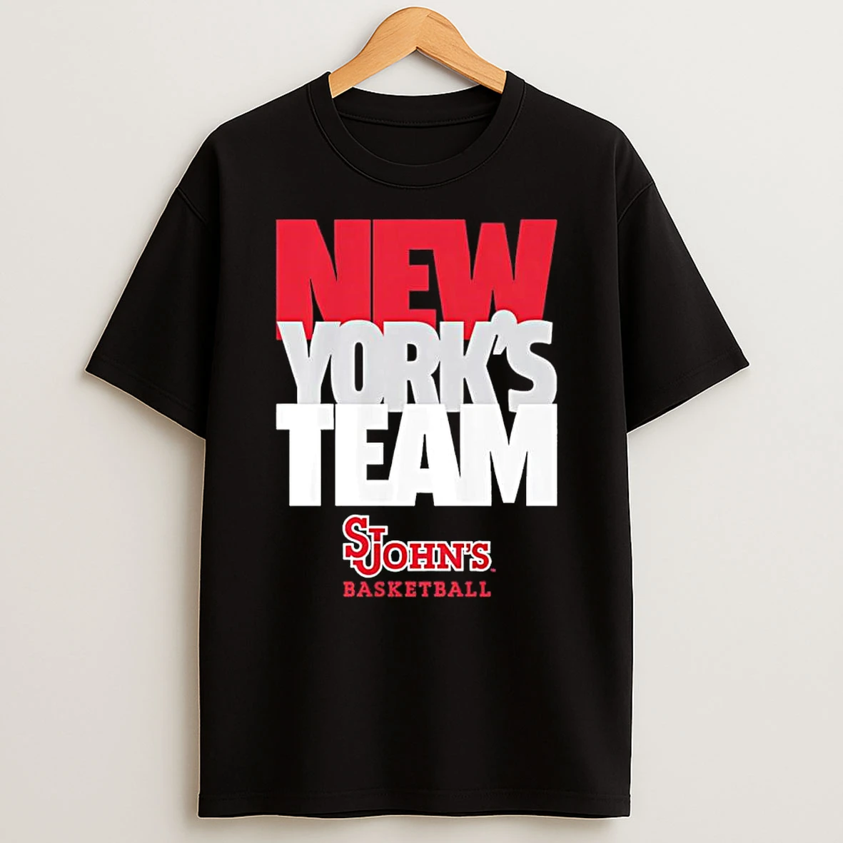 St Johns Red Storm Ncaa Mens Basketball New Yorks Team Text Stack Shirts