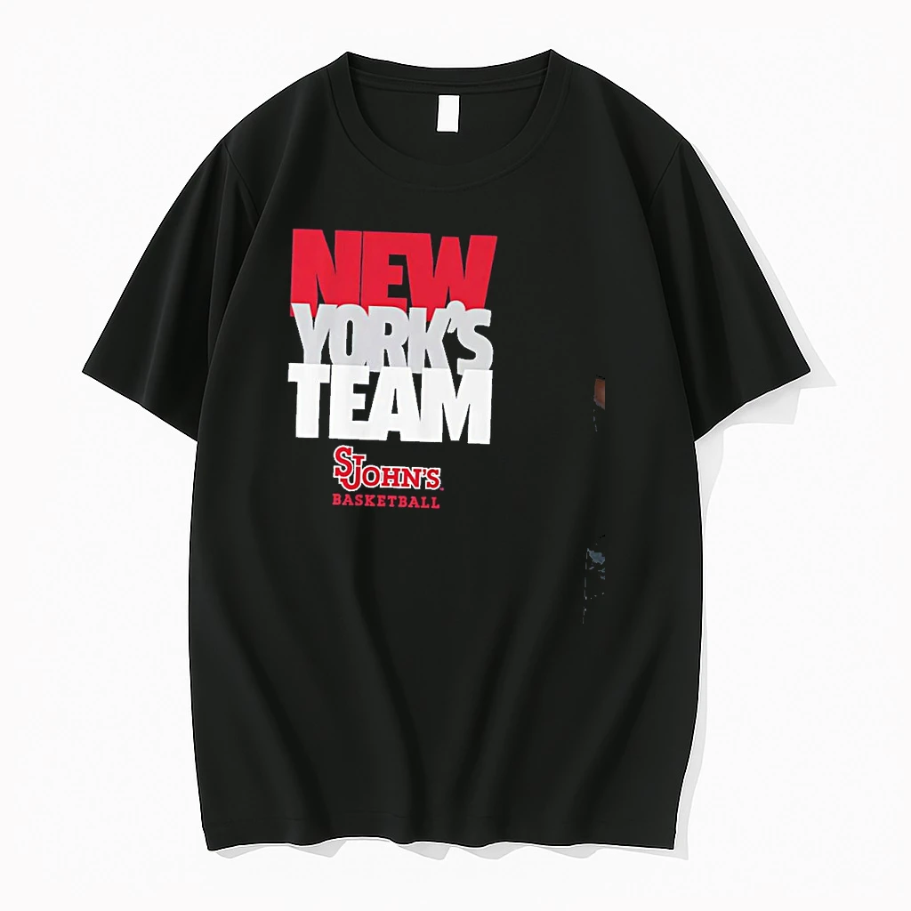 St Johns Red Storm Basketball New Yorks Team Text Stack Shirts