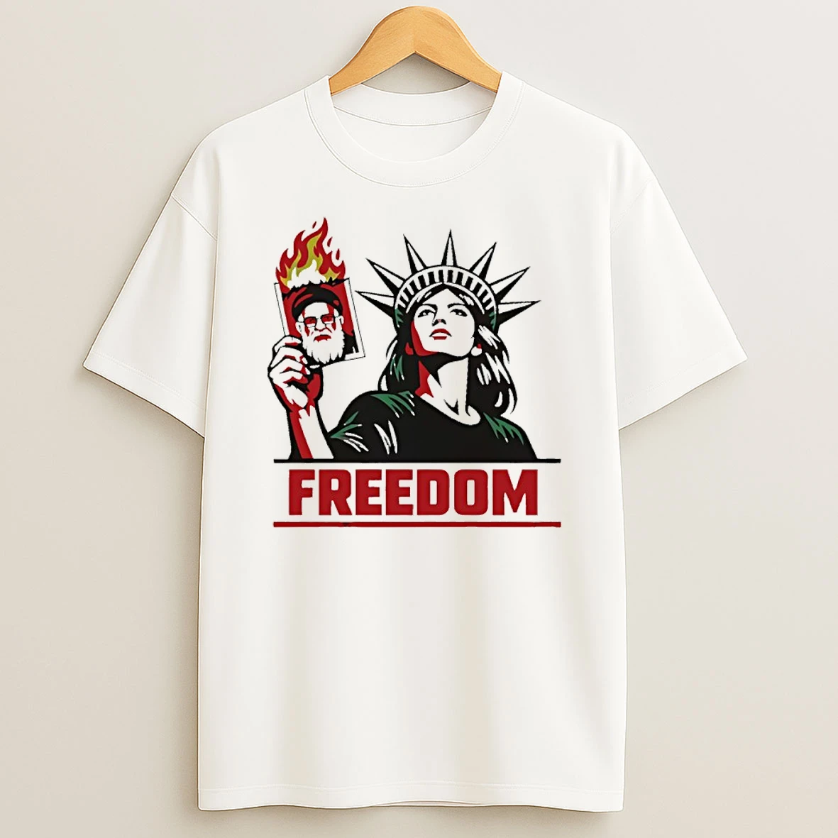 Statue Of Liberty Freedom Iran Shirts
