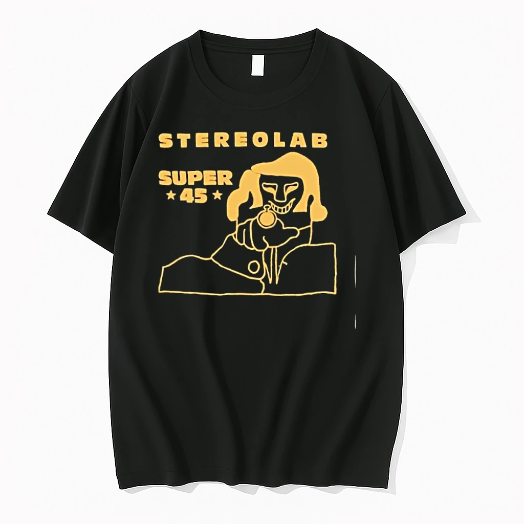 Stereolab Super 45 Star Graphic Music Band Shirts