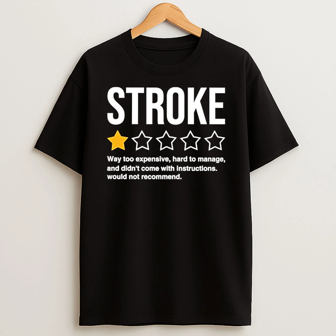 Stroke Way Too Expensive Hard To Manage And Didnt Come With Instructions 1 Star Rate Shirts