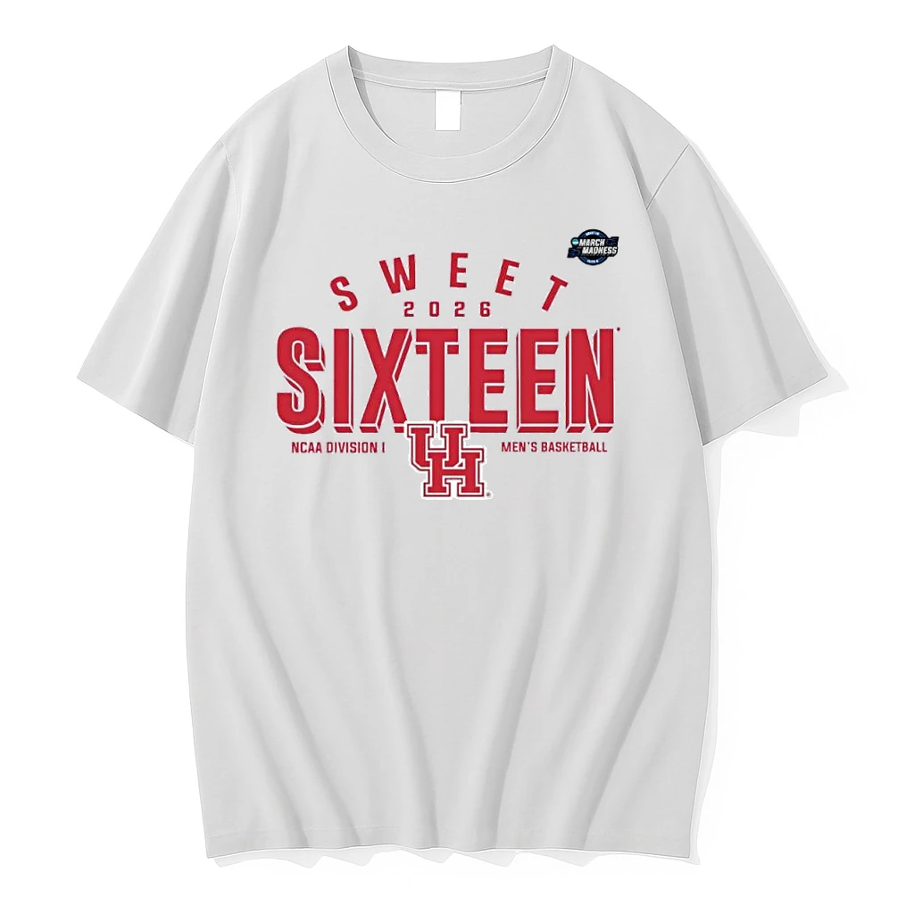 Sweet 16 Houston Cougars 2026 Ncaa Mens Basketball Shirts