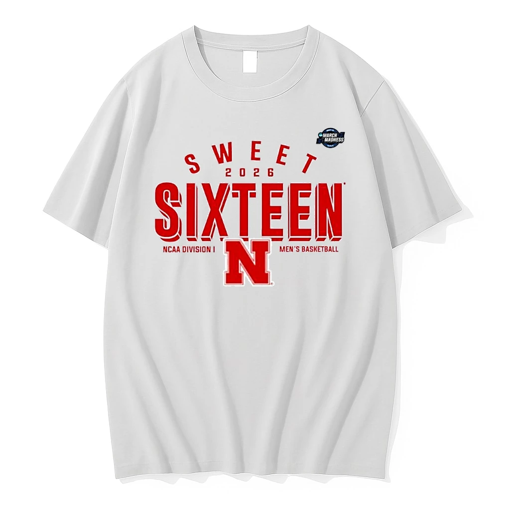 Sweet 16 Nebraska Cornhuskers 2026 Ncaa Mens Basketball Shirts