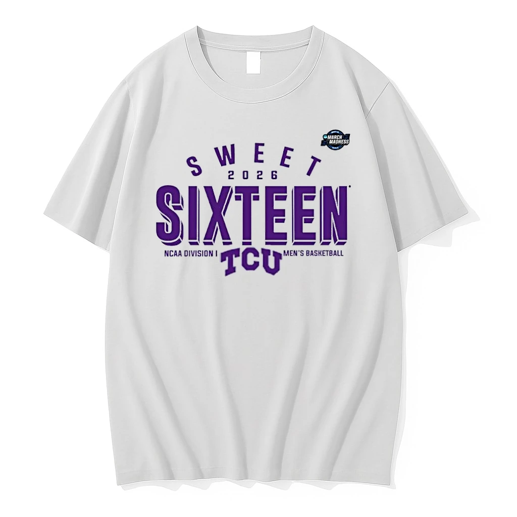 Sweet 16 Tcu Horned Frogs 2026 Ncaa Mens Basketball Shirts
