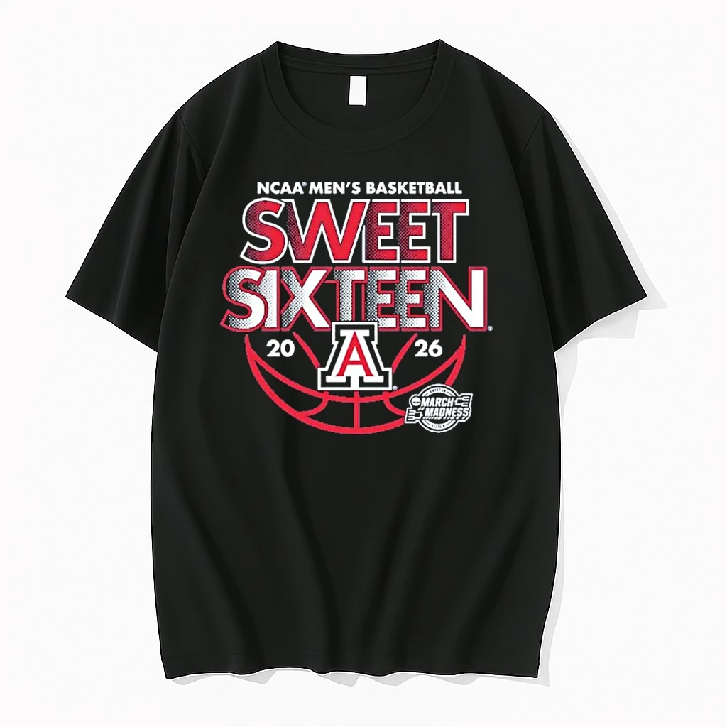 Sweet Sixteen 2026 Arizona Mens Basketball Shirts