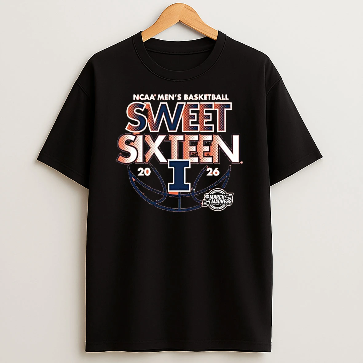 Sweet Sixteen 2026 Illinois Ncaa Mens Basketball Shirts