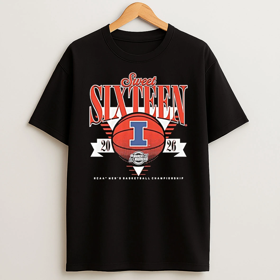 Sweet Sixteen Illinois Fighting Illini 2026 Ncaa Mens Basketball Tournament March Madness Shirts