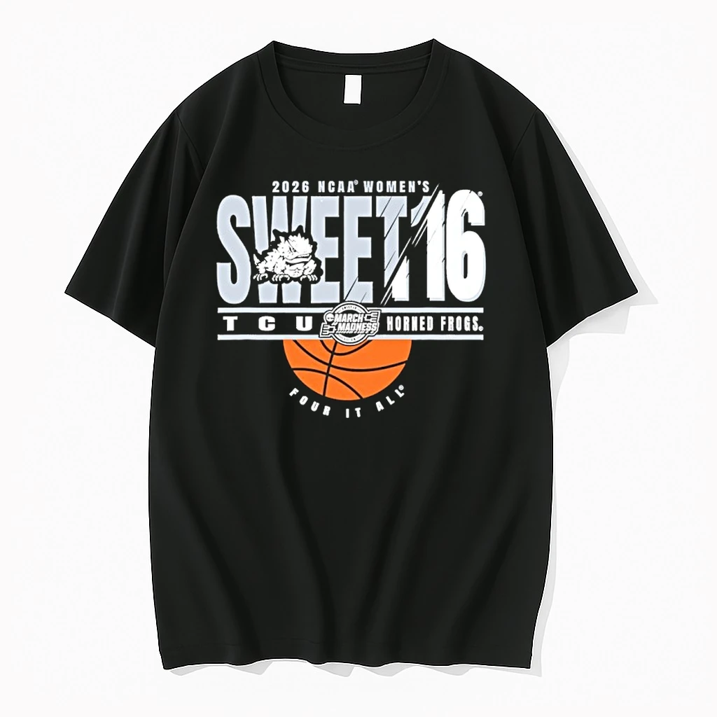 Tcu Horned Frogs Sweet 16 2026 Womens March Madness Shirts