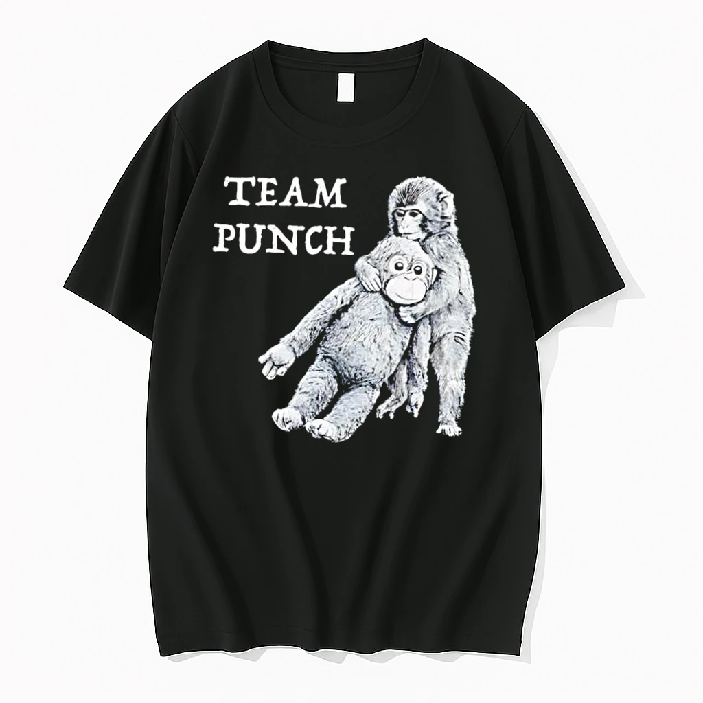 Team Punch Monkey Holding Orange Stuffed Animal Friend Shirts