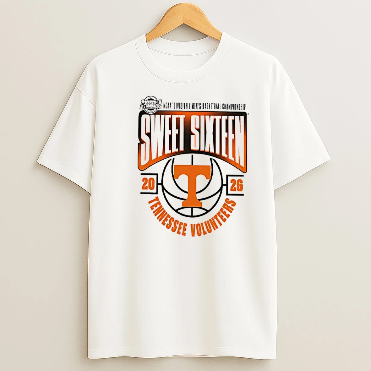 Tennessee Volunteers 2026 Ncaa Mens Basketball Tournament March Madness Sweet 16 Shirts
