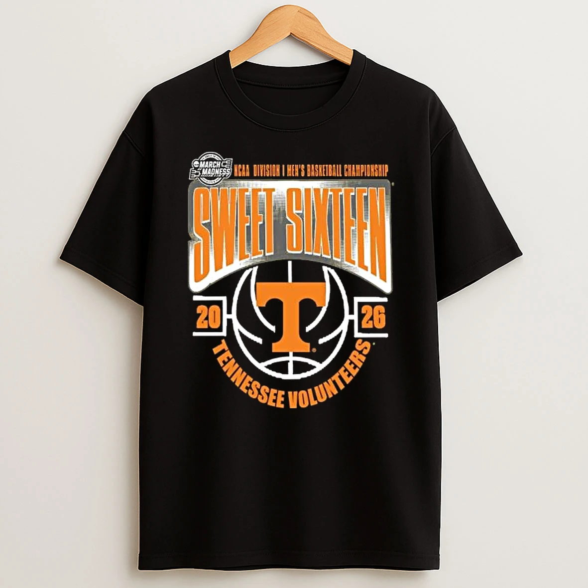 Tennessee Volunteers Sweet 16 Ncaa Di Mens Basketball Tournament March Madness 2026 Shirts
