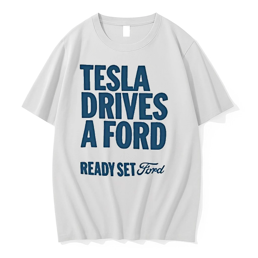 Teslaa Drives A Ford Ready Set Ford Tour 2026 Shirts