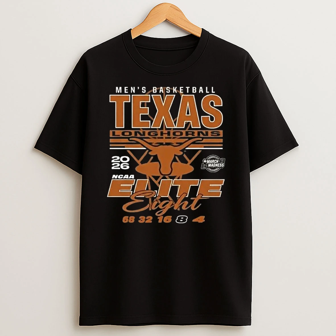 Texas Longhorns 2026 Ncaa Mens March Madness Elite Eight Bound Net Shirts